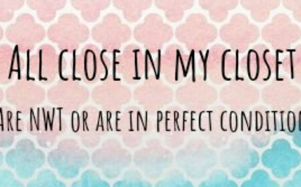 Perfect condition or NWT clothes